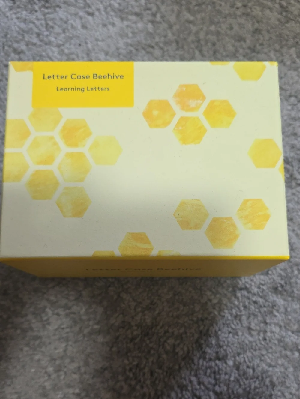 Letter Case Beehive Learning Set - Yellow